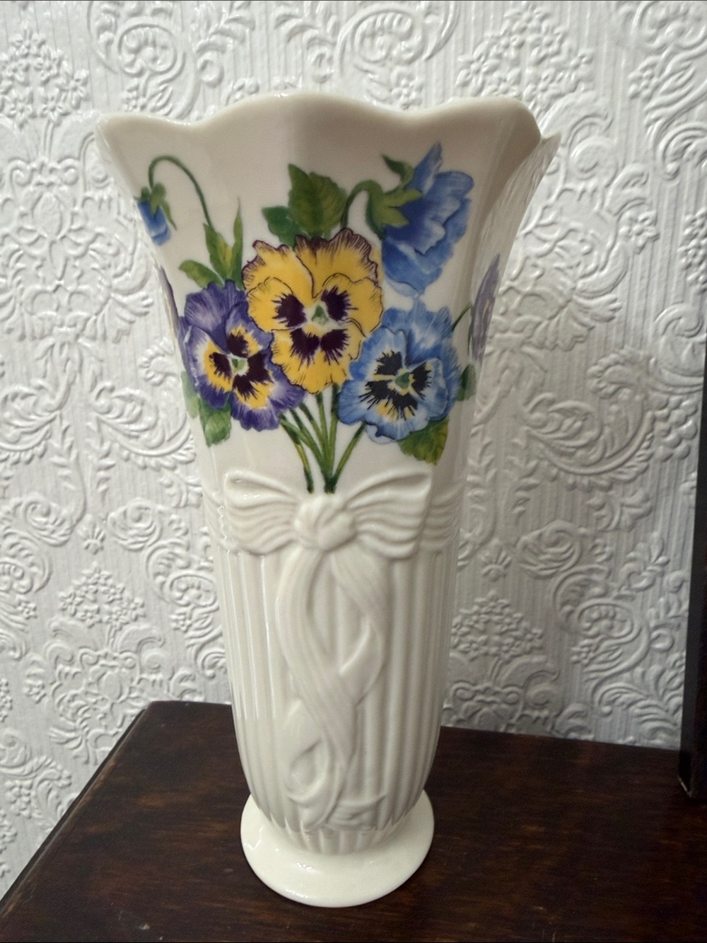 Never used Vintage Belleek China vase